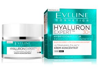 HYALURON EXPERT™ 30+ Ultranawilżający Krem-Koncentrat dzień/noc Eveline Cosmetics.