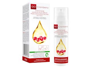 GoCranberry – Intensywnie nawilżające serum przeciwzmarszczkowe na noc – NOVA Kosmetyki.