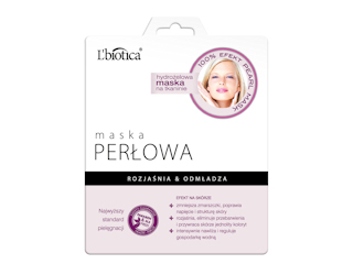 Perłowa maska hydrożelowa na tkaninie