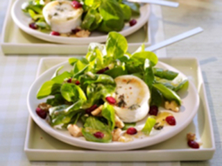 Roszponka z żurawinowym sosem vinaigrette